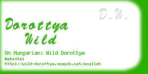 dorottya wild business card